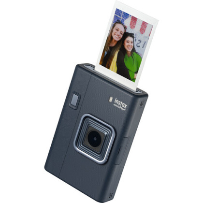 FUJIFILM INSTAX MINI LiPlay+ Hybrid Instant Camera (Midnight Blue / Sand Beige)