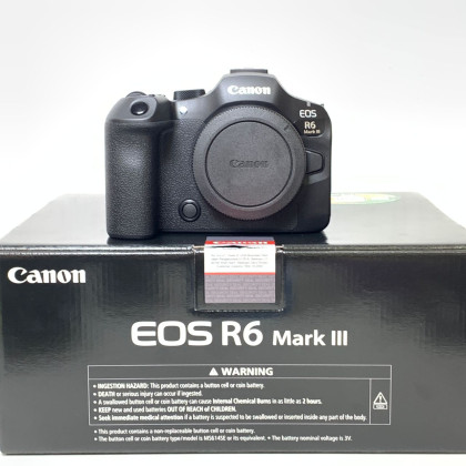 [USED] Canon EOS R6 Mark III Mirrorless Camera Body Only (4 Days Old, Canon My Warranty Until Dec 2029, SC Below 1K, 99.99% Like New WIth Box)