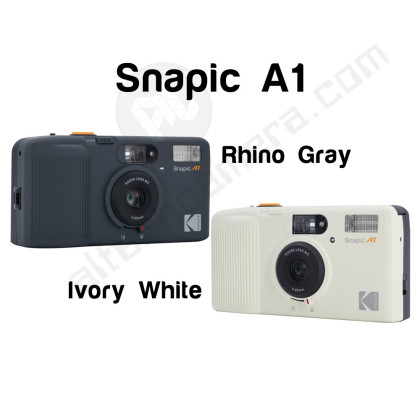 Kodak Snapic A1 35mm Film Camera (Rhino Grey, Ivory White)