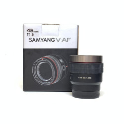 [USED] Samyang V-AF 45mm T1.9 FE Cine Lens for Sony E Mount (98% Like New with Box)