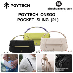 PGYTECH OneGo Pocket Sling (2L, Space Black, Mist White, Lime Green)