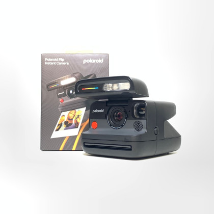 [USED] Polaroid Flip Instant Camera (Black, 7 Films Included, 98% Like New with Box)