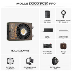 Zhiyun MOLUS X100 RGB Pro Pocket Light (Pro Kit)