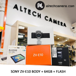 New Sony ZV-E10 Mirrorless Camera Body Only (Free 64GB Card + Flash) Sony Malaysia