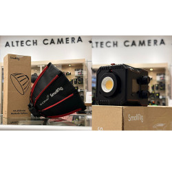 [USED] SmallRig RC 60B Video Light with Built-in Battery and RA-D30 Mini Parabolic Softbox 4518