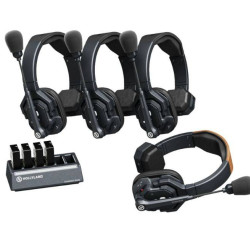 [MAY SALE] Hollyland Solidcom SE-4S 4-Person Wireless Headset Intercom System with Noise Cancellation Waterproof (1.9 GHz)