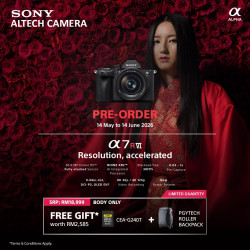 [PRE-ORDER] Sony a7R VI Mirrorless Camera ( A7R Mark 6 / A7R6 ) (PRE-ORDER FREE GIFT 240GB + PGYTECH ROLLER BACKPACK)