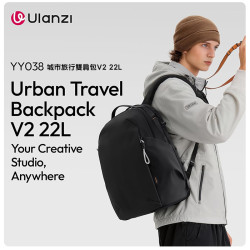 Ulanzi YY038 Urban Travel Backpack V2 22L (Black)