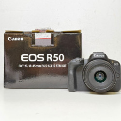 [USED] Canon EOS R50 Kit 18-45mm Lens (SC 6K Only, Canon MY Until 2/2027, 99% Like New With Box)