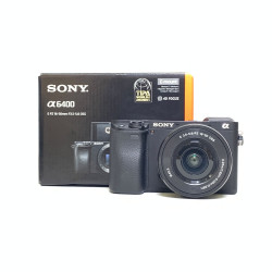 [USED] Sony A6400 Kit 16-50mm F3.5-5.6 OSS ( SC 9K only,(98% Like New With Box)