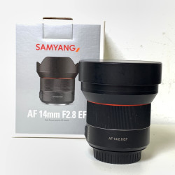 [USED] Samyang AF 14mm f2.8 Lens For Canon EF Mount (93% Like New With box)