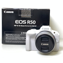 [USED] Canon EOS R50 Kit 18-45mm Lens (SC 5K Only, Canon MY Wty Until 5/2028, 99% Like New With Box)