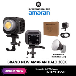 Amaran Halo 200x Bi-Color LED Monolight (Free Amaran Reflector While Stock Last)