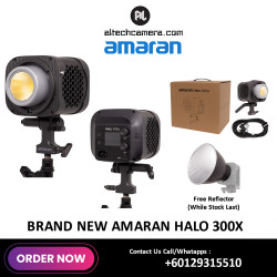 Amaran Halo 300x Bi-Color LED Monolight (Free Amaran Reflector While Stock Last)