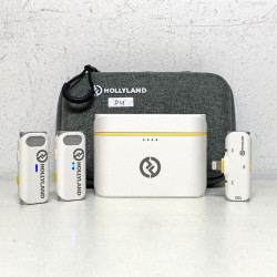 [USED] Hollyland LARK C1 DUO 2-Person Wireless Microphone System for iOS Devices (99% Like New With Pouch)