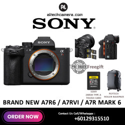 [Ready Stock] Sony a7R VI Mirrorless Camera ( A7R Mark 6 / A7R6 ) (PRE-ORDER FREE GIFT 240GB + PGYTECH ROLLER BACKPACK)