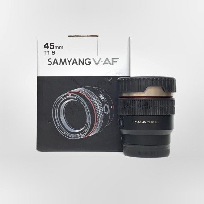 [USED] Samyang V-AF 45mm T1.9 FE Cine Lens for Sony E Mount (98% Like New with Box)