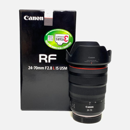 [USED] Canon RF 24-70mm F2.8 L IS USM Lens (99% Like New With Box, Canon My Until July 2028)