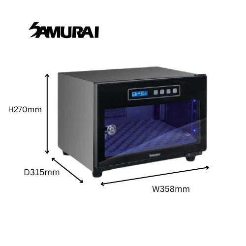 Samurai Dry Cabinet UVA-028 25L Dry Cabinet with UVA Sterilization — Samurai Dry Cabinet UVA-028 (25L) with UVA Sterilization