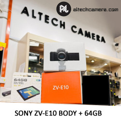 (AUG SALE 4-23th Free TNG Rm200) Sony ZV-E10 Mirrorless Camera Body Only (Free 64GB Card) Sony Malaysia