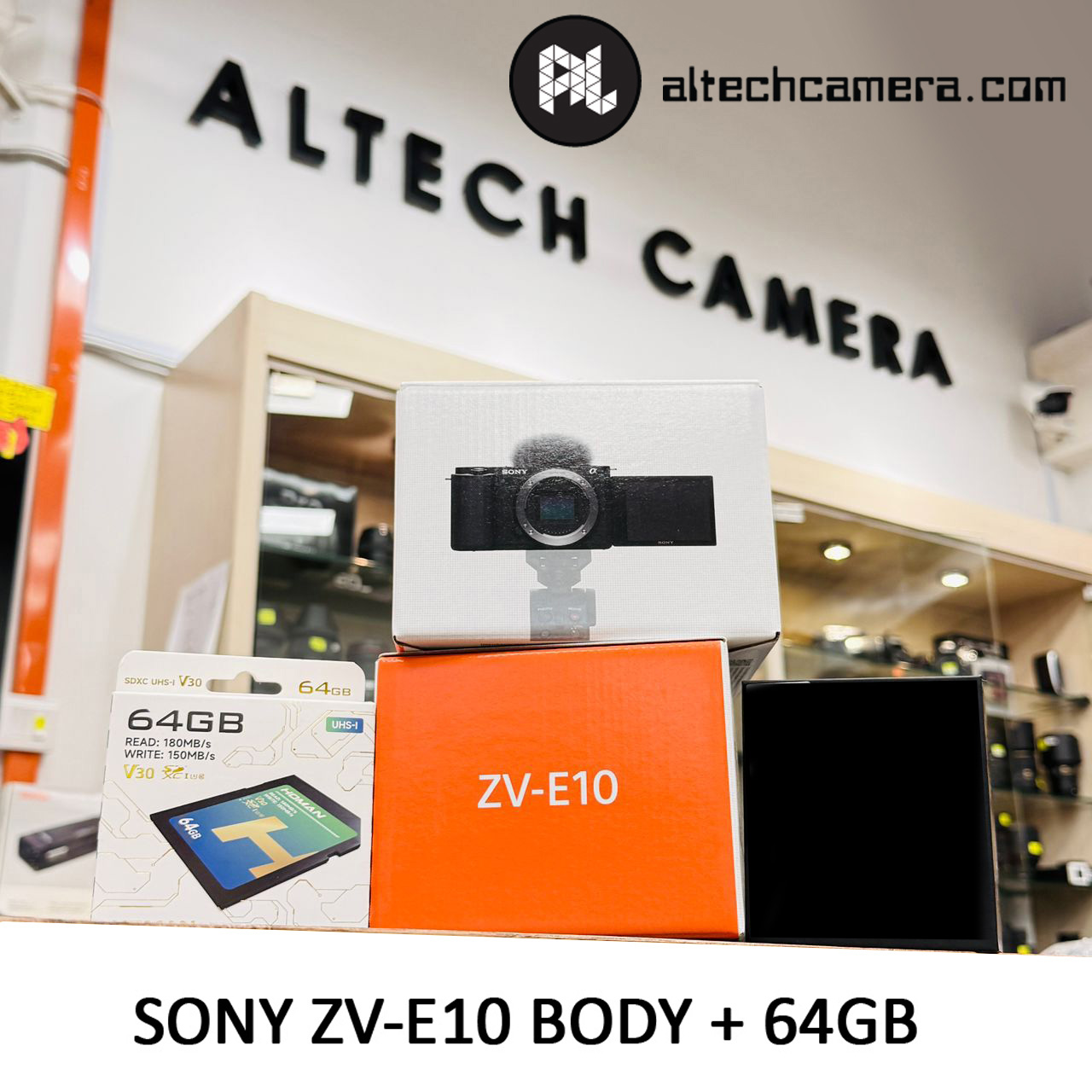 (AUG SALE 4-23rd Free TNG Rm200) Sony ZV-E10 Mirrorless Camera Body Only (Free 64GB Card) Sony Malaysia — Sony ZV-E10 Mirrorless Camera Body (Free 64GB Card)