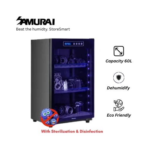Samurai Dry Cabinet UVA-068 60L Dry Cabinet with UVA Sterilization — [PRE ORDER] Samurai Dry Cabinet UVA-068 (60L) with UVA Sterilization