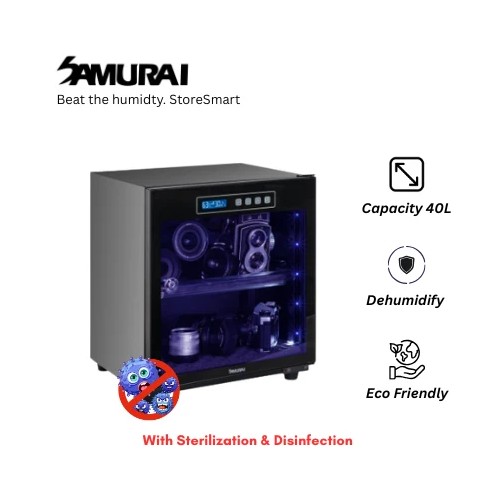 Samurai Dry Cabinet UVA-040 40L Dry Cabinet with UVA Sterilization — [PRE ORDER] Samurai Dry Cabinet UVA-040 (40L) with UVA Sterilization