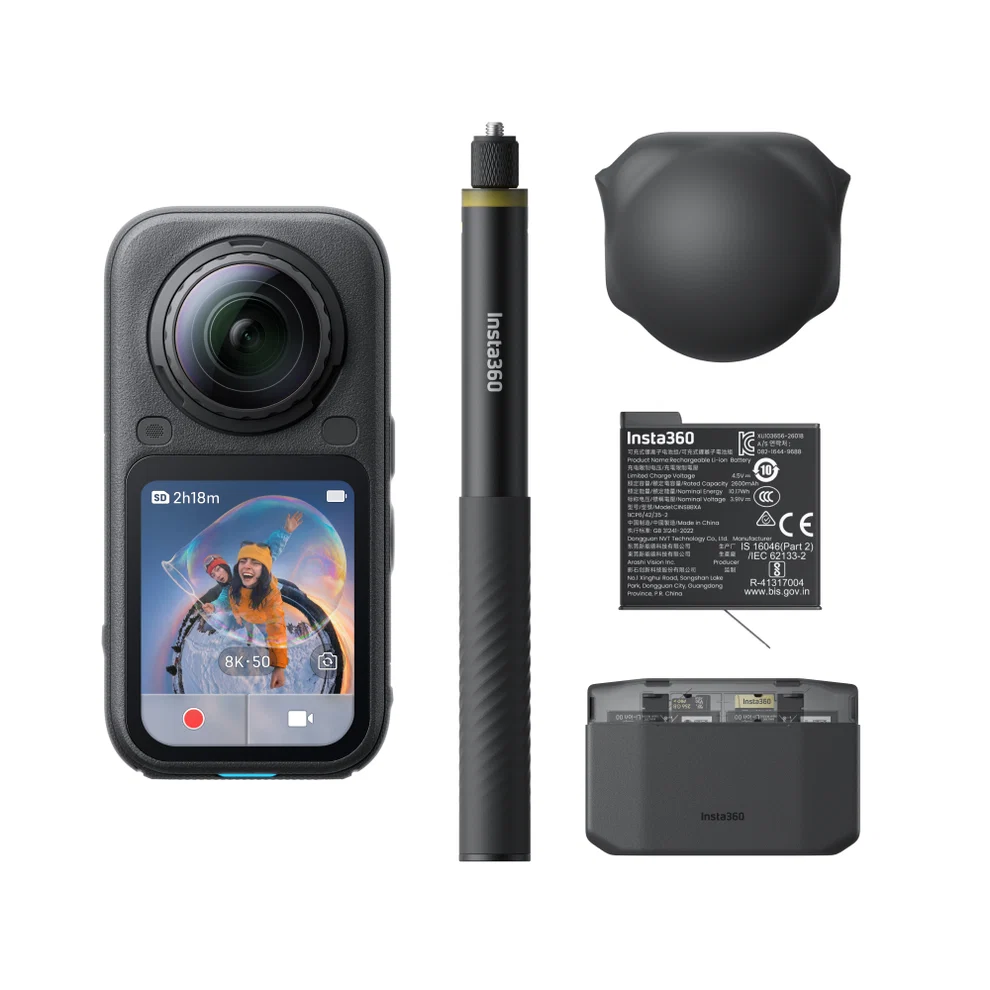 [Ready Stock] INSTA360 X6 ESSENTIAL BUNDLE 360 CAMERA — INSTA360 X6 ESSENTIAL BUNDLE 360 CAMERA (MIDNIGHT BLACK)