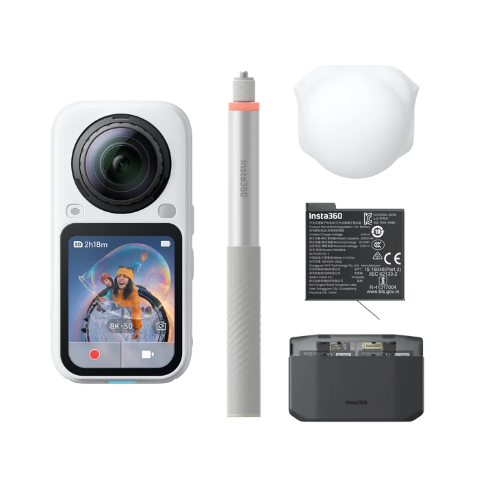 [Ready Stock] INSTA360 X6 ESSENTIAL BUNDLE 360 CAMERA — INSTA360 X6 Essentials Bundle 360 CAMERA (ARKTIC WHITE)