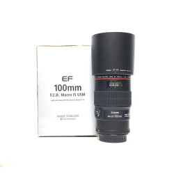 [USED] Canon EF 100mm f2.8L Macro IS USM Lens (98% Like New With Box)
