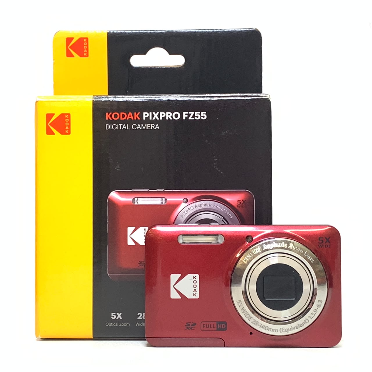 [USED] Kodak PIXPRO FZ55 Digital Camera ( Red, 98% Like New With Box) — [USED] Kodak PIXPRO FZ55 Digital Camera (Silver)