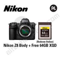 [AUG SALE] Nikon Z8 Mirrorless Camera Body Only (Redeem 64GB XQD Card Online)