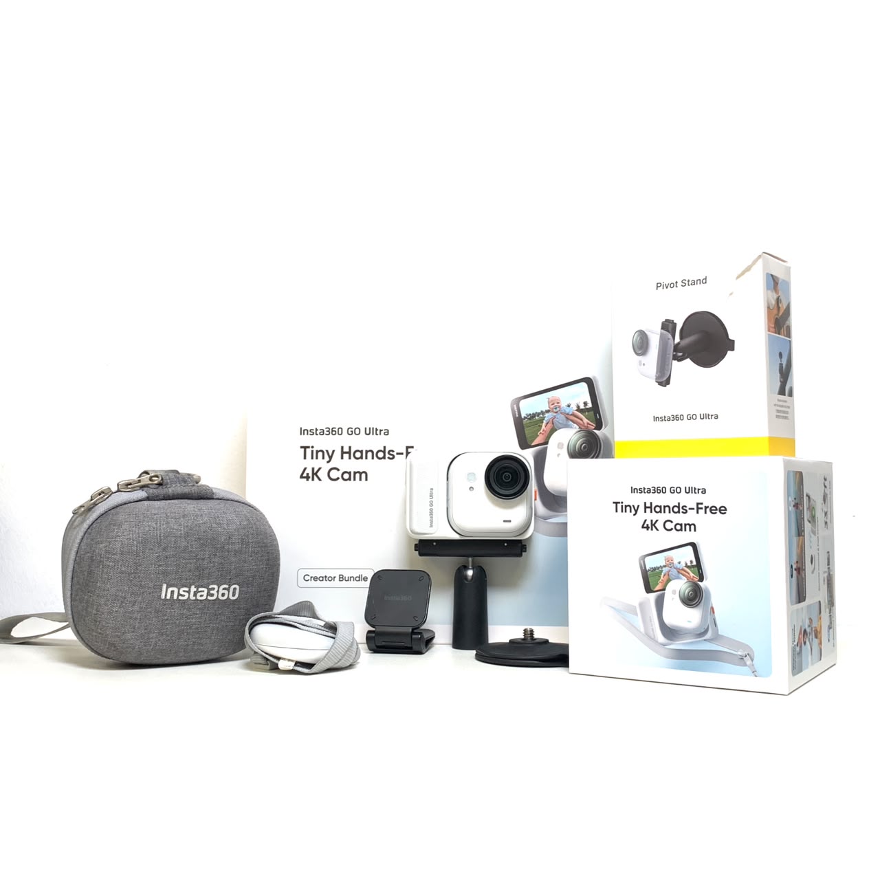 [USED] Insta360 GO Ultra Creator Bundle (Artic White 99% Like New With Box) — [USED] Insta360 GO Ultra Creator Bundle (Artic White)