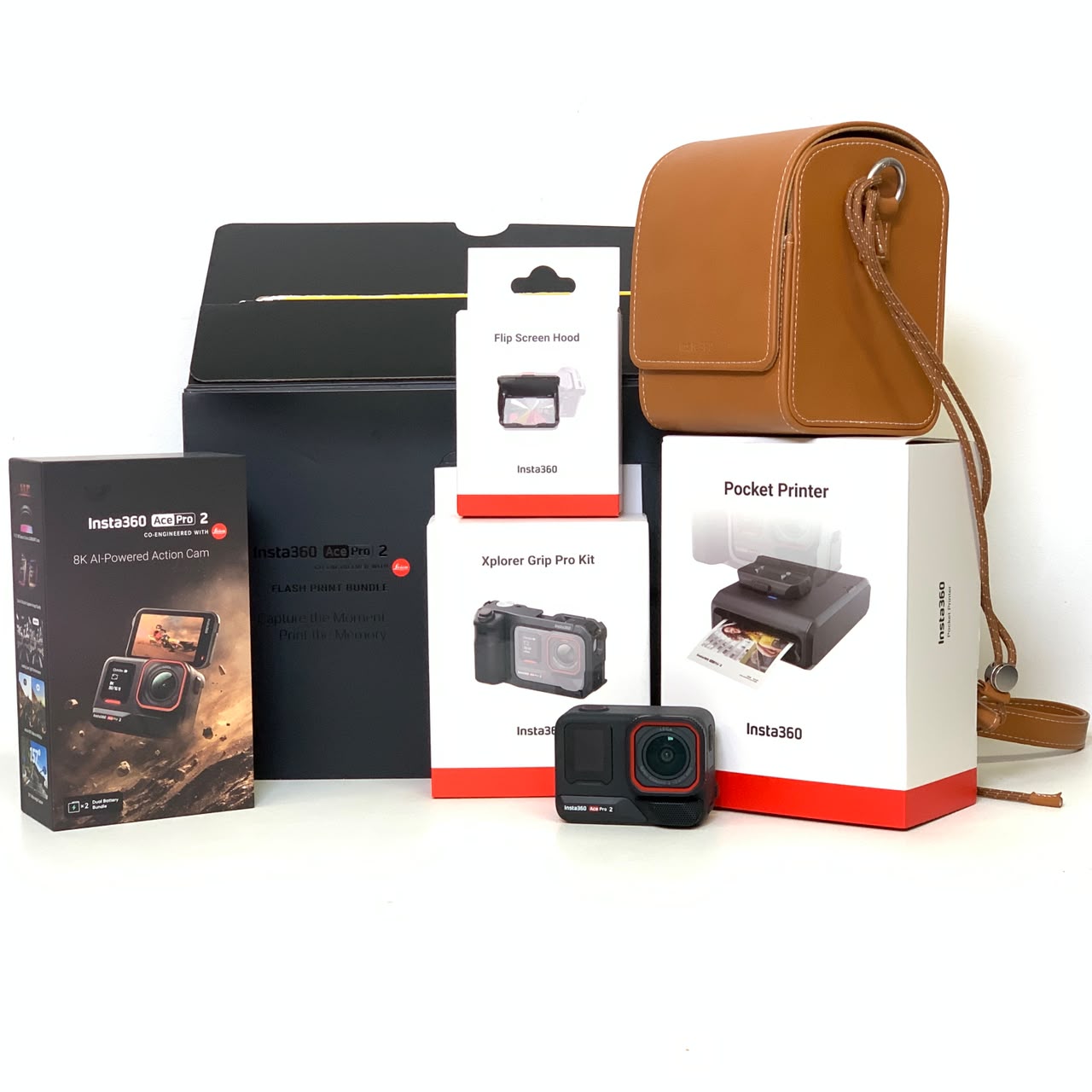 [USED] Insta360 Ace Pro 2 Action Camera Flash Print Bundle (Insta360 MY WTY Until 4/2027, 99% Like New with Box) — [USED] Insta360 Ace Pro 2 Action Camera Flash Print Bundle