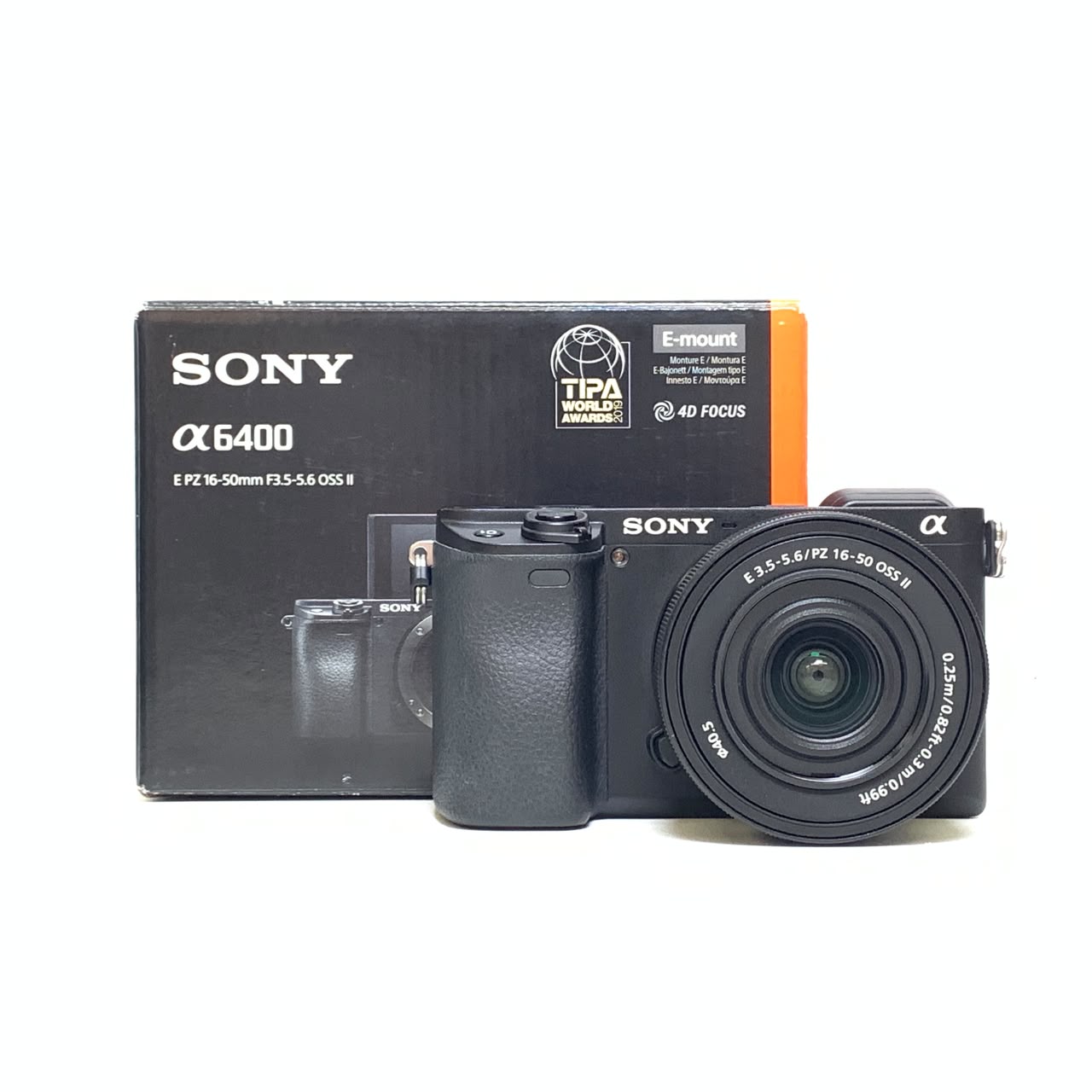 [USED] Sony A6400 with 16-50mm OSS II Kit Lens (Unregistered Sony My Warranty , SC 5K, 98% Like New With Box) — [USED] Sony A6400 with E PZ 16-50mm OSS II Lens (Black)
