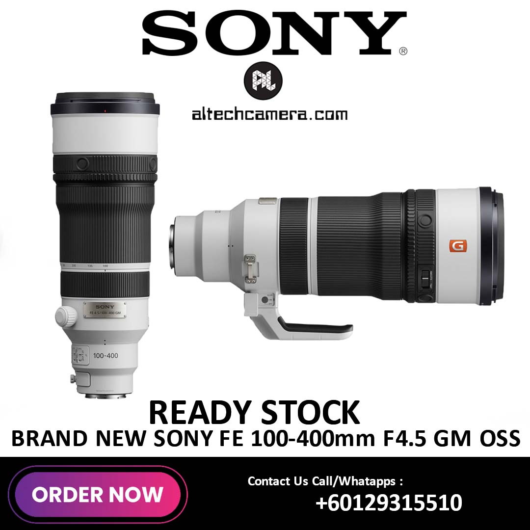 [READY STOCK] Sony FE 100-400mm f4.5 GM OSS Lens — Sony FE 100-400mm f4.5 GM OSS Lens