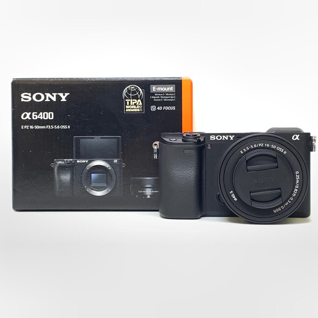 [USED] Sony A6400 with 16-50mm OSS II Kit Lens (Unregistered Sony My WTY, SC 100+ Only, 99% Like New With Box) — [USED] Sony A6400 with 16-50mm Lens (Black)