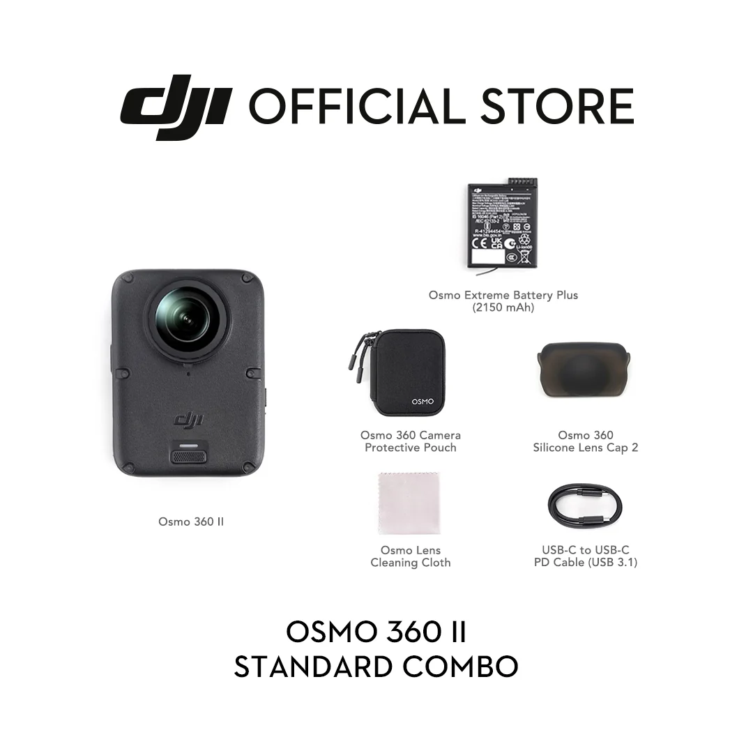DJI Osmo 360 II 8K Panoramic Action Camera - (Standard Combo / Limitless Riding Combo / Adventure Combo) — DJI OSMO 360 II 8K Panoramic Action Cameras (Standard)