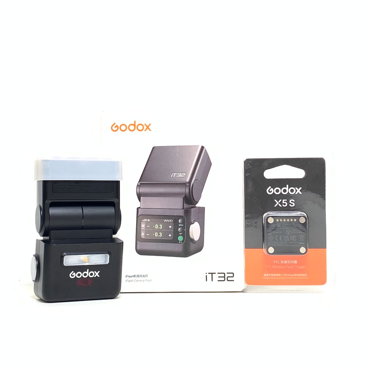 [USED] Godox iT32 TTL Mini Flash with X5S Trigger Kit for Sony (99 Like New With Box) — Godox iT32 TTL Mini Flash with X5S Trigger Kit for Sony