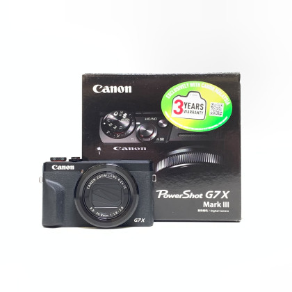 [USED] Canon PowerShot G7X Mark III Digital Camera (97% Like New With Box)