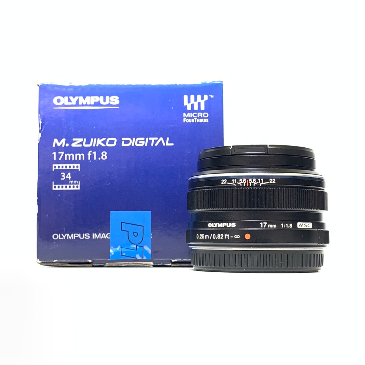 [USED] Olympus M.Zuiko Digital 17mm F1.8 Lens (98% Like New With Box) — Olympus M.Zuiko Digital 17mm f1.8 Lens (Black)