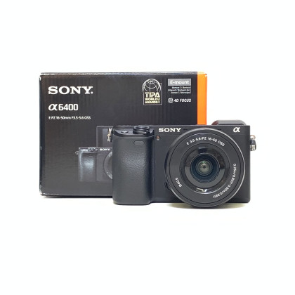 [USED] Sony A6400 with 16-50mm OSS Kit Lens ( Sony My Wty Til Jan 2028,SC 1K, 99% Like New with Box)