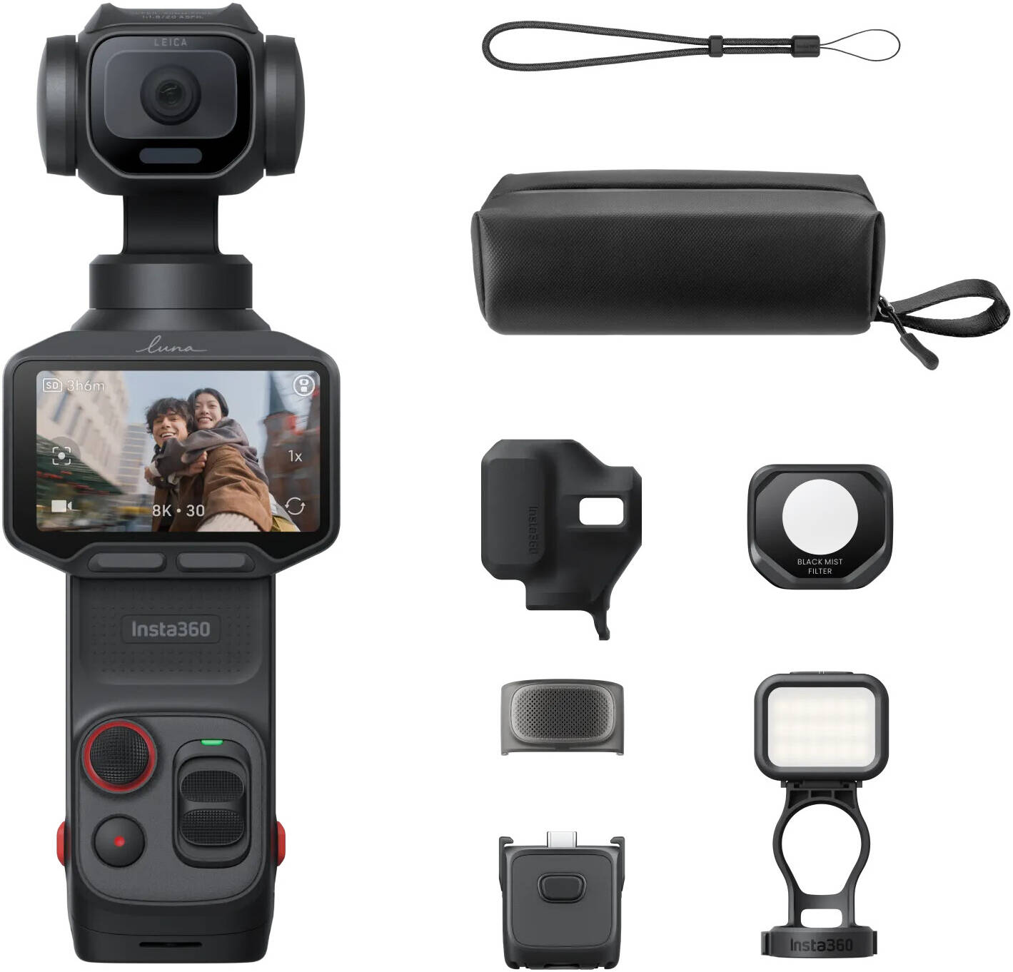 [SEP] Insta360 Luna Pro Fill Light Bundle Action Camera (Cosmic Black, Stellar White) — Insta360 Luna Pro Fill Light Bundle Action Camera (Cosmic Black)