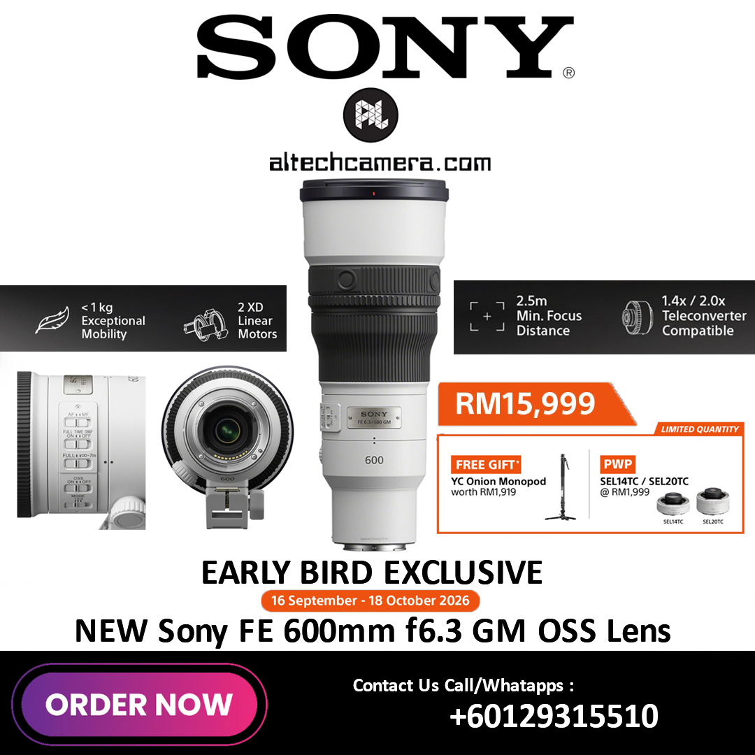 [Early Bird Exclusive 16.09 - 18.10] Sony FE 600mm f6.3 GM OSS Lens (Sony E) — Sony FE 600mm f6.3 GM OSS Lens
