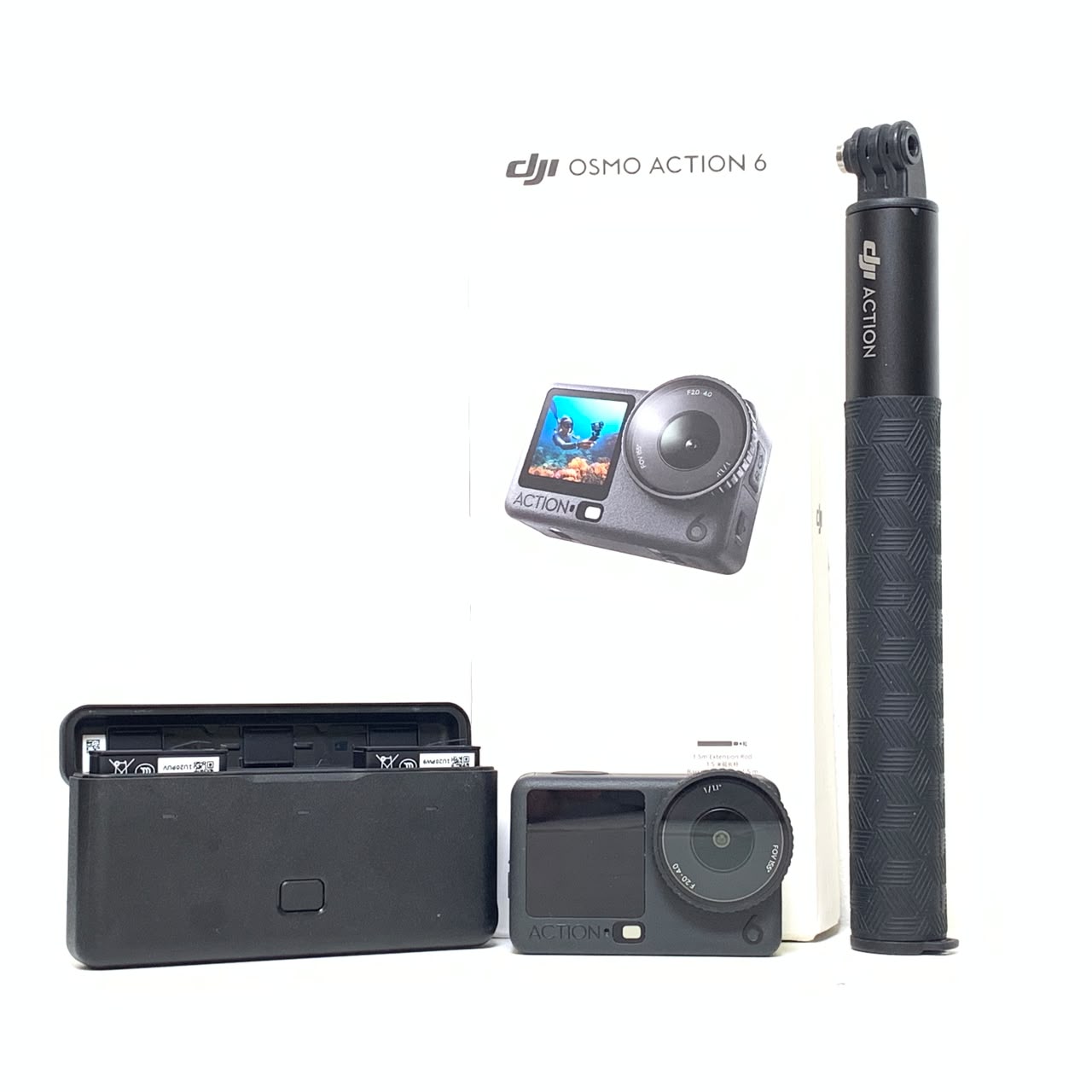 [USED] DJI Osmo Action 6 Adventure Combo (DJI Warranty Until: 04/2027, 99% Like New With Box) — DJI Osmo Action 6 Adventure Combo