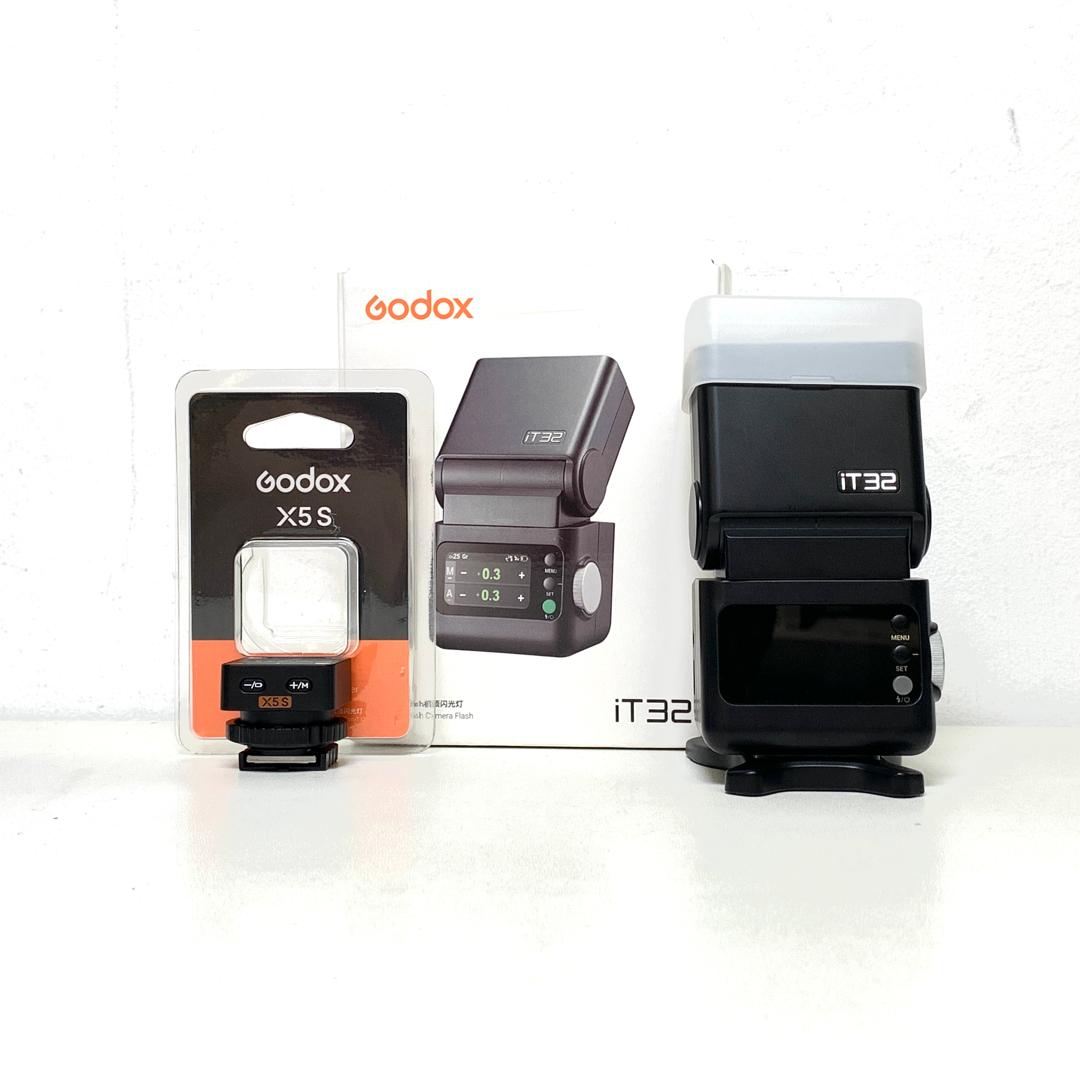 [USED] Godox iT32 TTL Mini Flash with X5S Trigger Kit for Sony (99 Like New With Box) — Godox iT32 TTL Mini Flash with X5S Trigger Kit for Sony