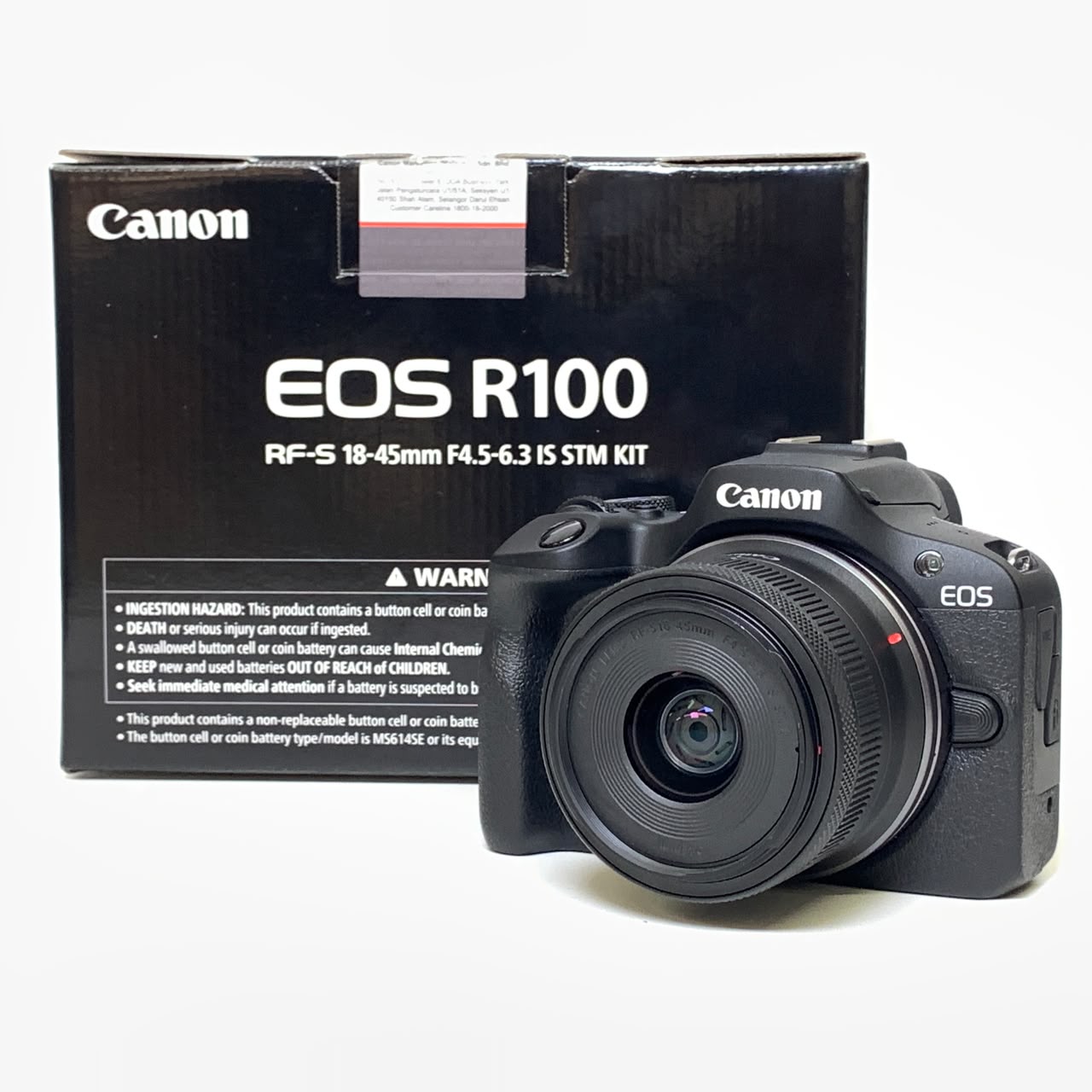 [USED] Canon EOS R100 Kit 18-45mm Lens (SC 13K, 99% Like New with Box) — [USED] Canon EOS R100 with 18-45mm Lens