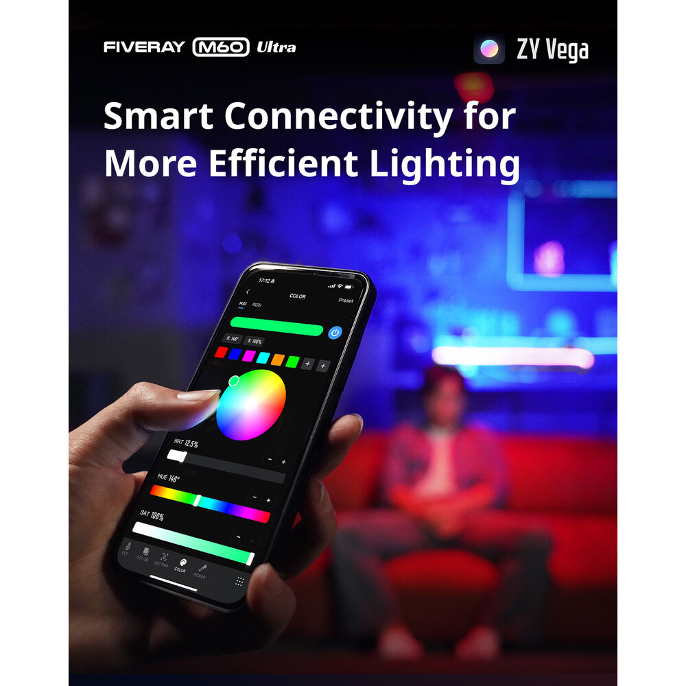 Zhiyun FIVERAY M60 Ultra RGB Pocket LED Light — Zhiyun FIVERAY M60 Ultra RGB Pocket LED Light