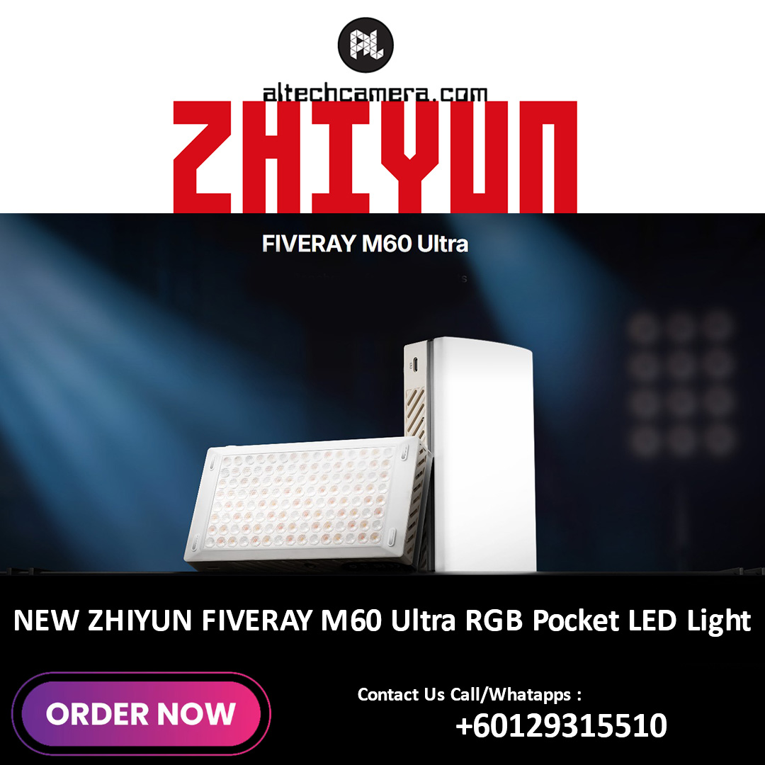Zhiyun FIVERAY M60 Ultra RGB Pocket LED Light — Zhiyun FIVERAY M60 Ultra RGB Pocket LED Light