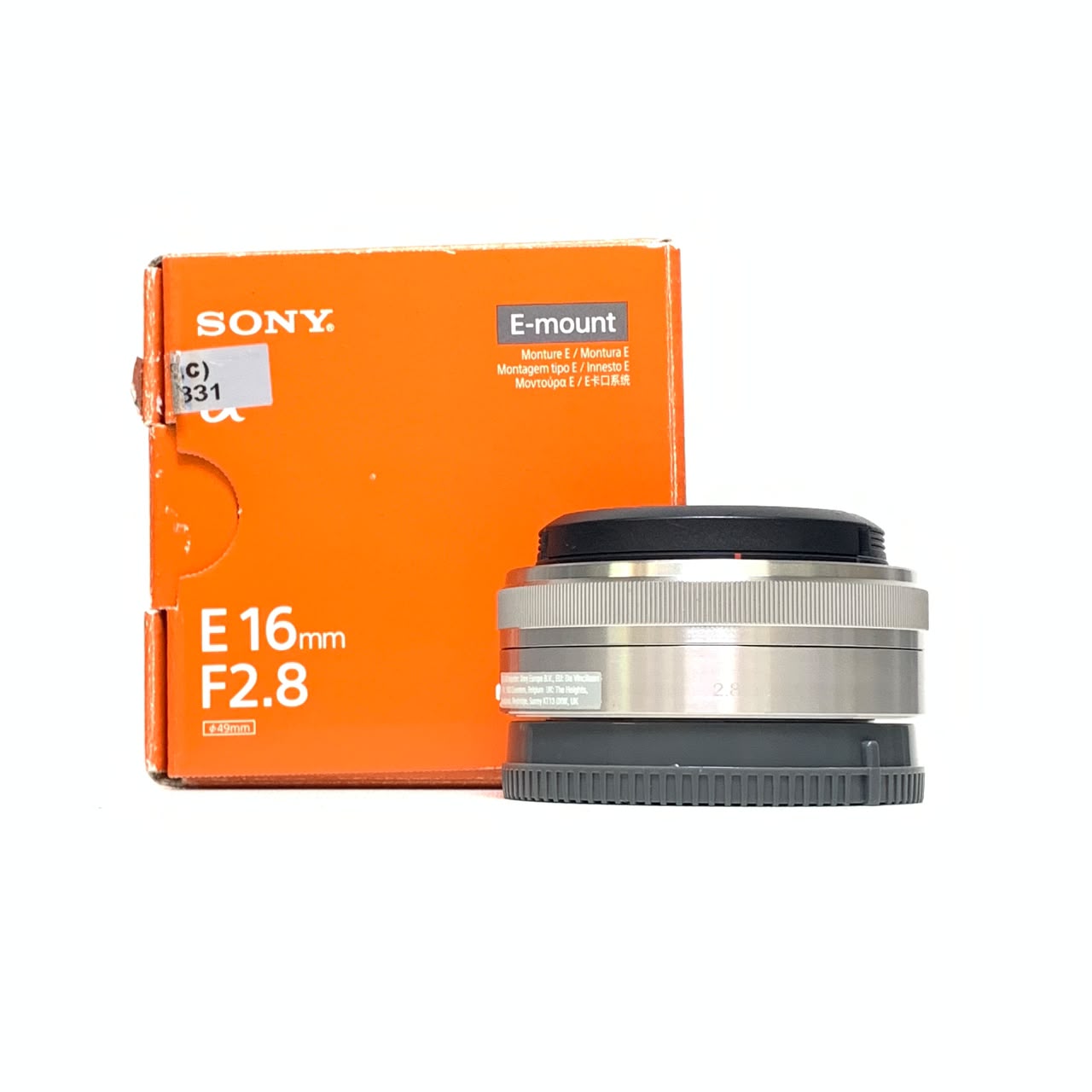[USED] Sony E 16mm f2.8 Lens (98% Like New With Box) — [USED] Sony E 16mm f2.8 Lens (Silver)